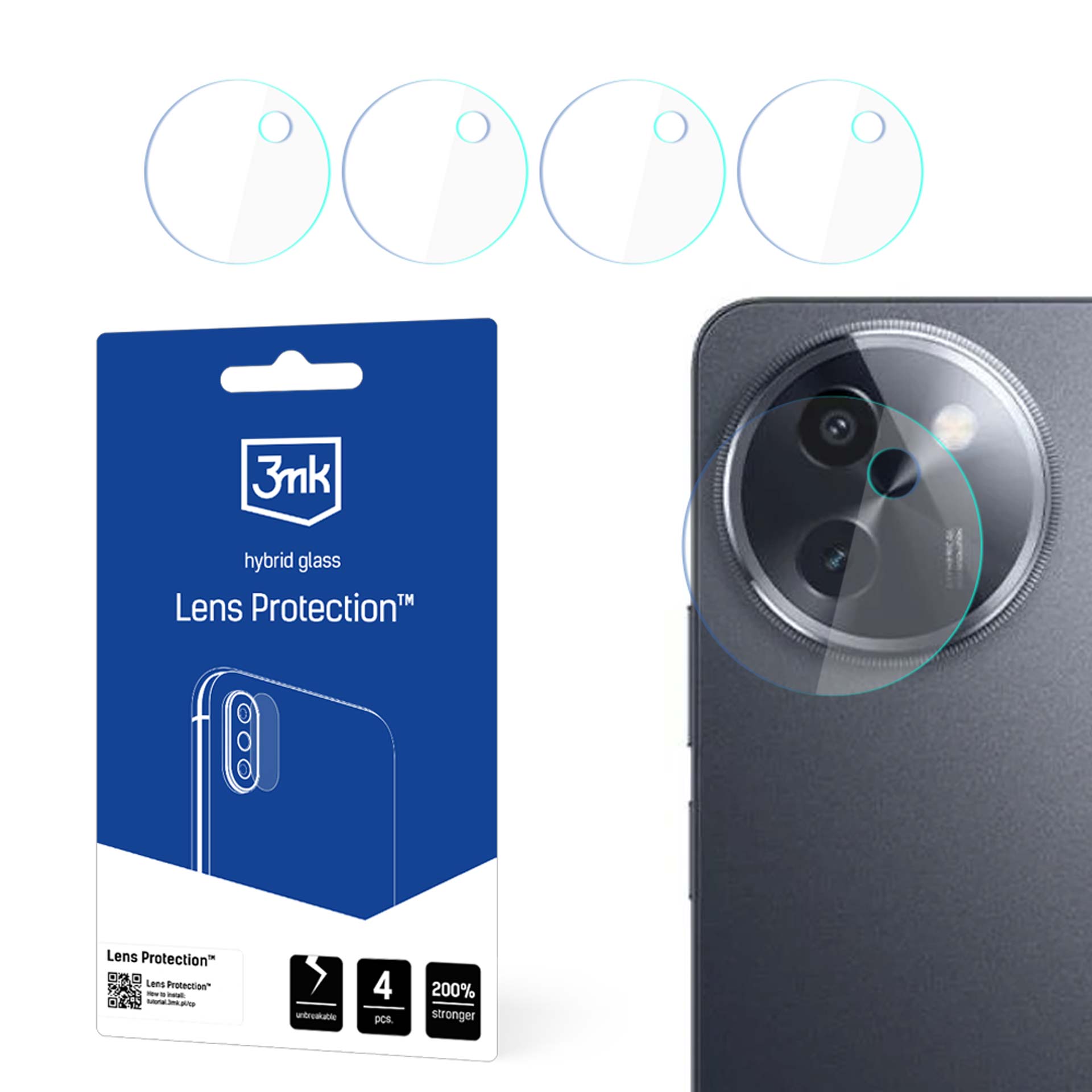 Vivo Y200i – 3mk Lens Protection kaamera objektiivi kaitse