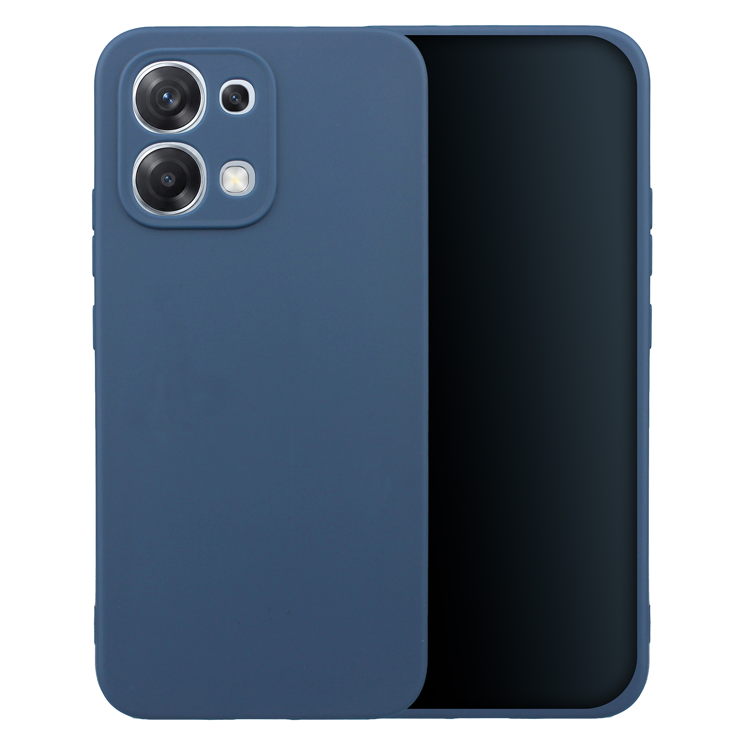Matt TPU-ümbris Oppo A6 Pro 5G jaoks, tumesinine