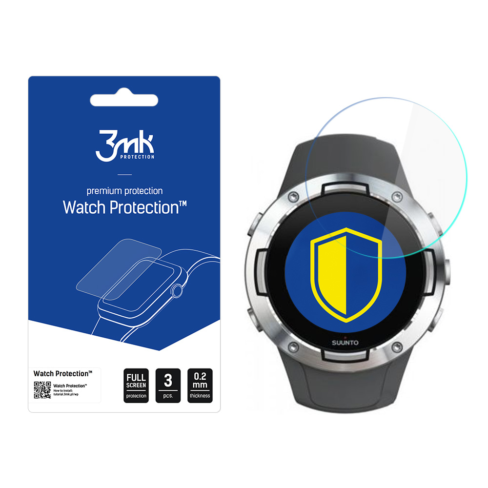 Suunto 5 – 3mk Watch Protection FlexibleGlass nutikella ekraanikaitse