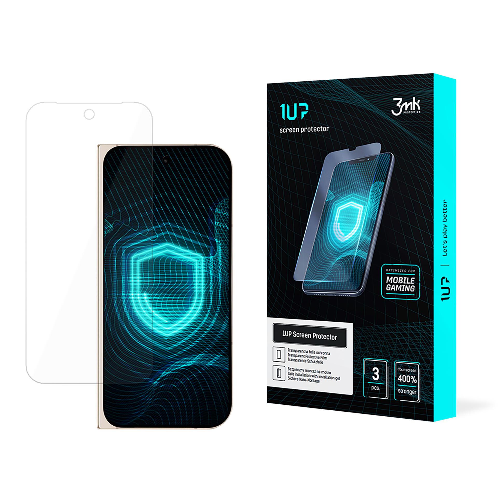 Google Pixel 9 Pro Fold (front) – 3mk 1UP telefoni ekraanikaitse