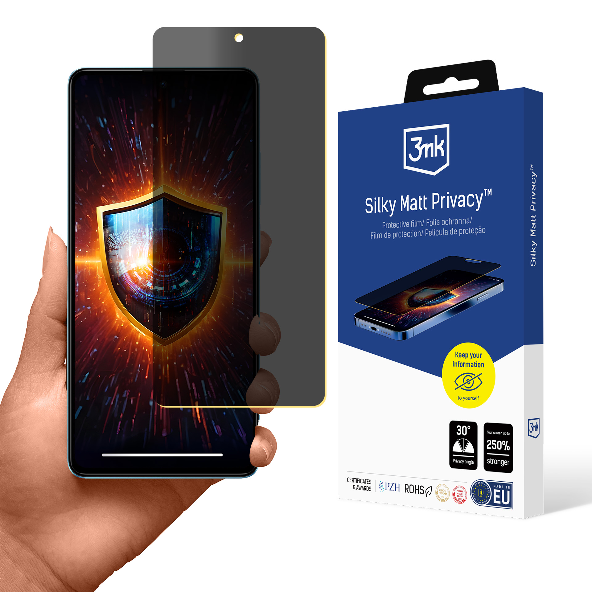 Poco X5 Pro 5G – 3mk Silky Matt Privacy privaatsusfilter