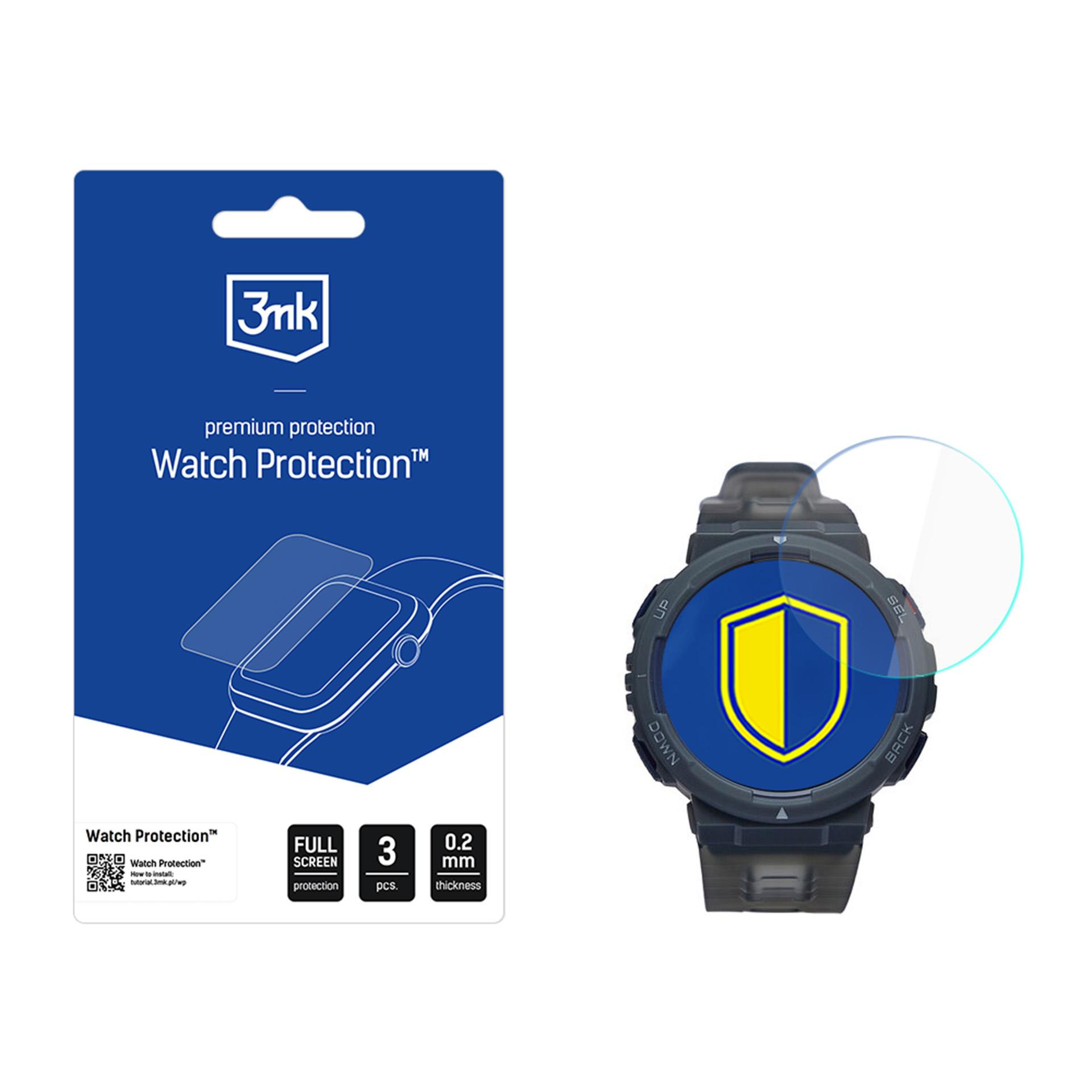 Smartwatch screen protector 3mk Watch Protection FlexibleGlass jaoks Amazfit Active Edge
