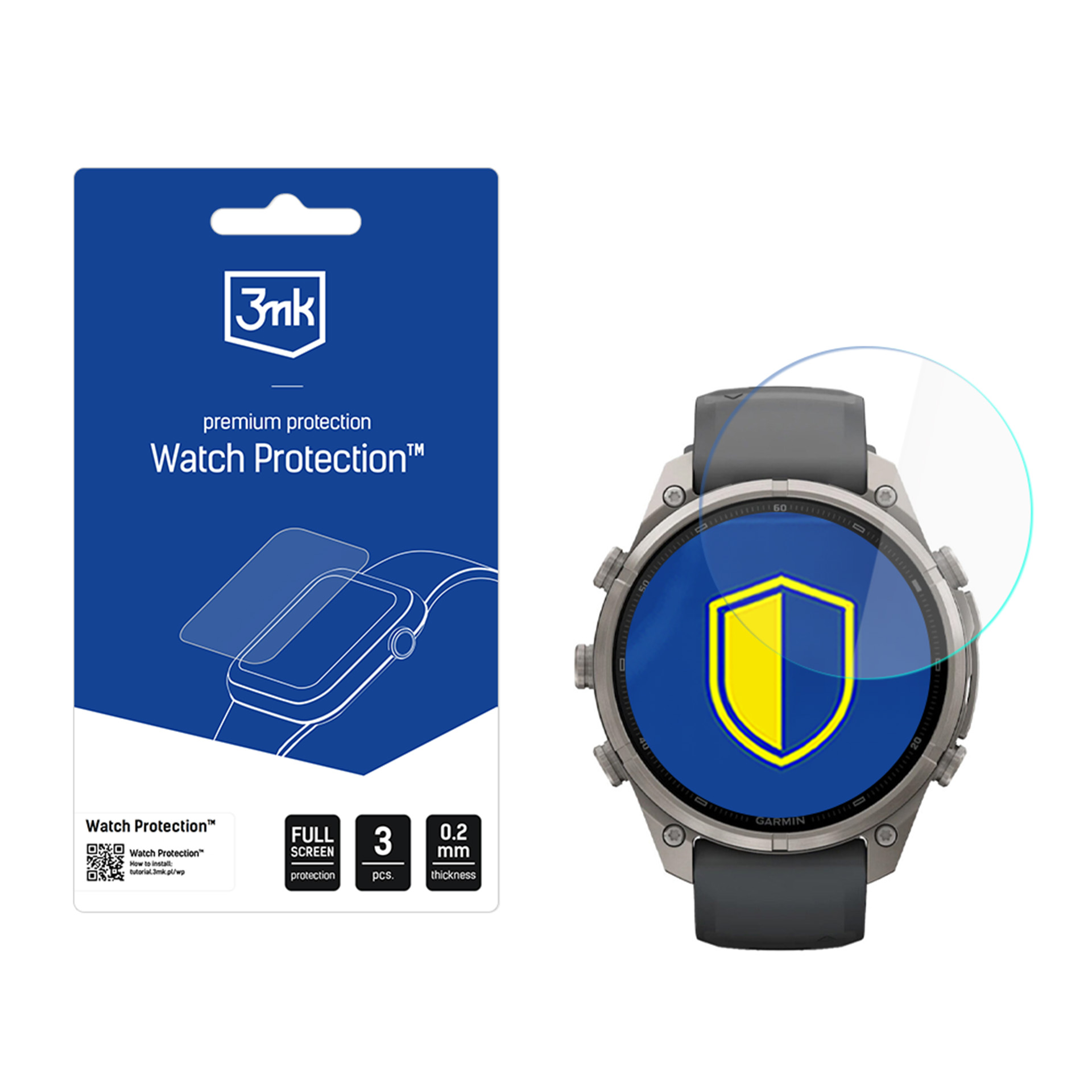 Garmin Fenix 9 Pro 47mm – 3mk Watch Protection FlexibleGlass nutikella ekraanikaitse