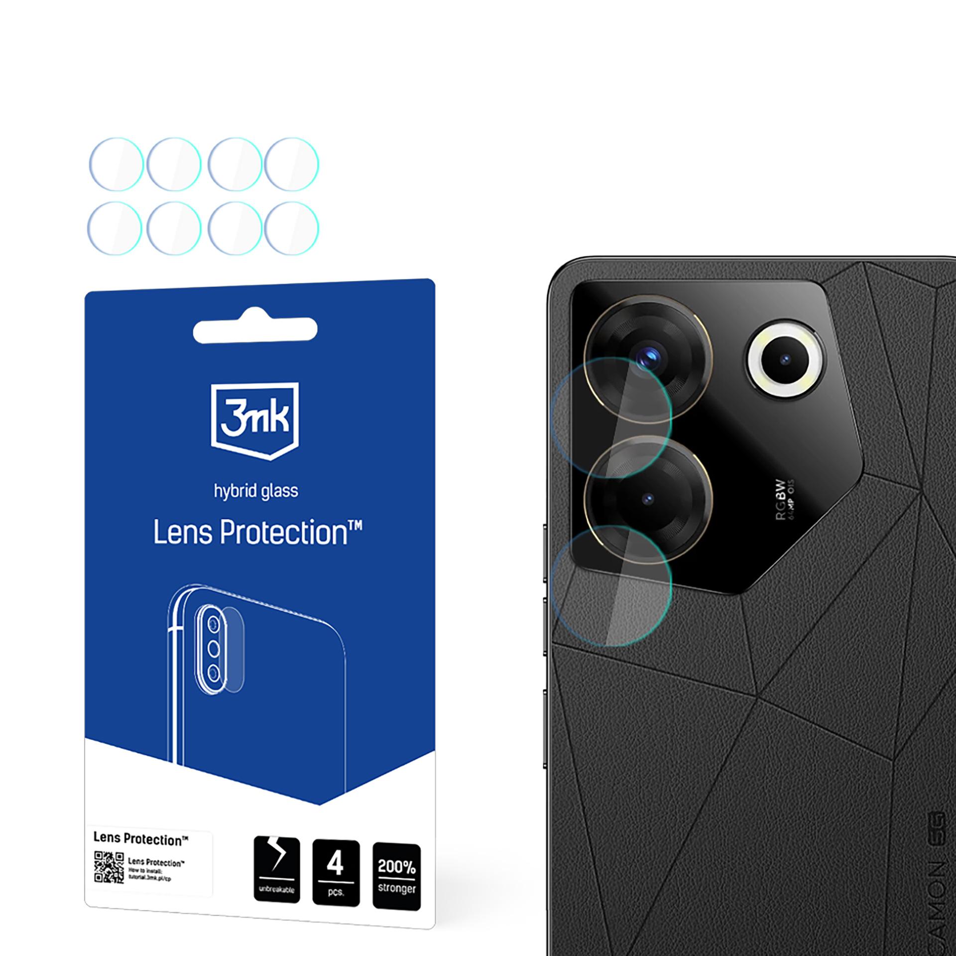 Tecno Camon 20 Pro 5G / 20s Pro 5G – 3mk Lens Protection kaamera objektiivi kaitse