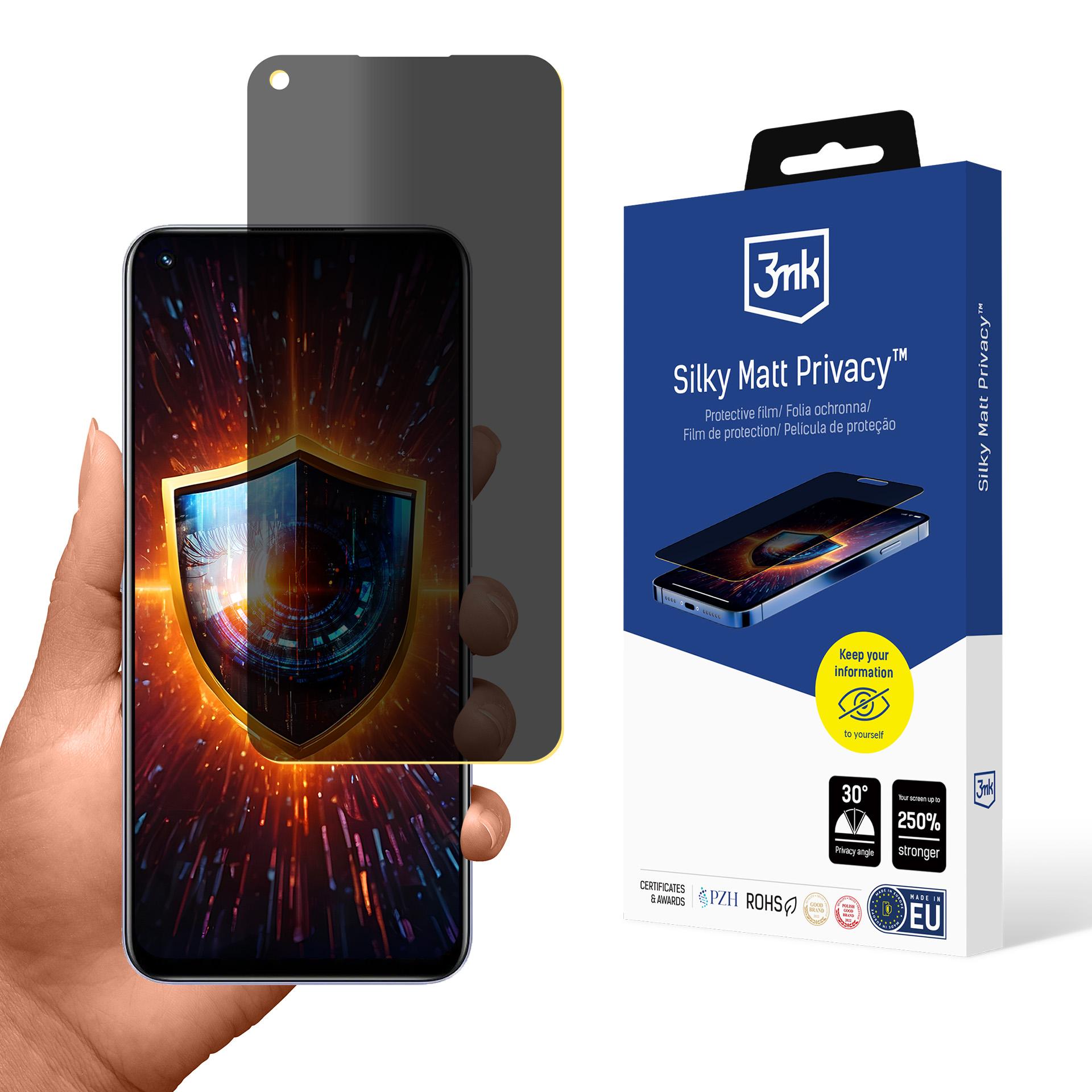Realme 8i – 3mk Silky Matt Privacy privaatsusfilter