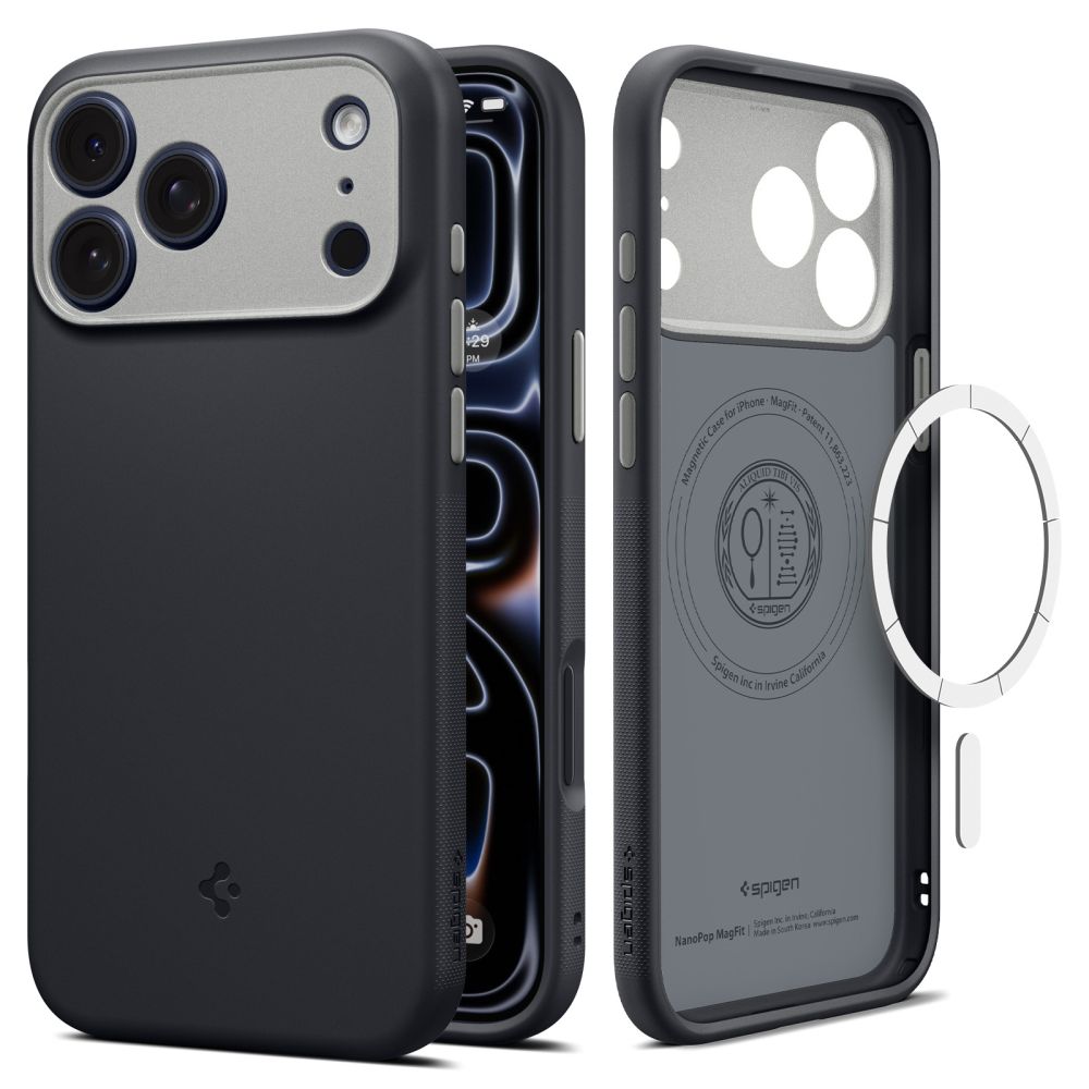 Spigen Nano Pop MagSafe ümbris iPhone 17 Pro Max / 18 Pro Max jaoks, must