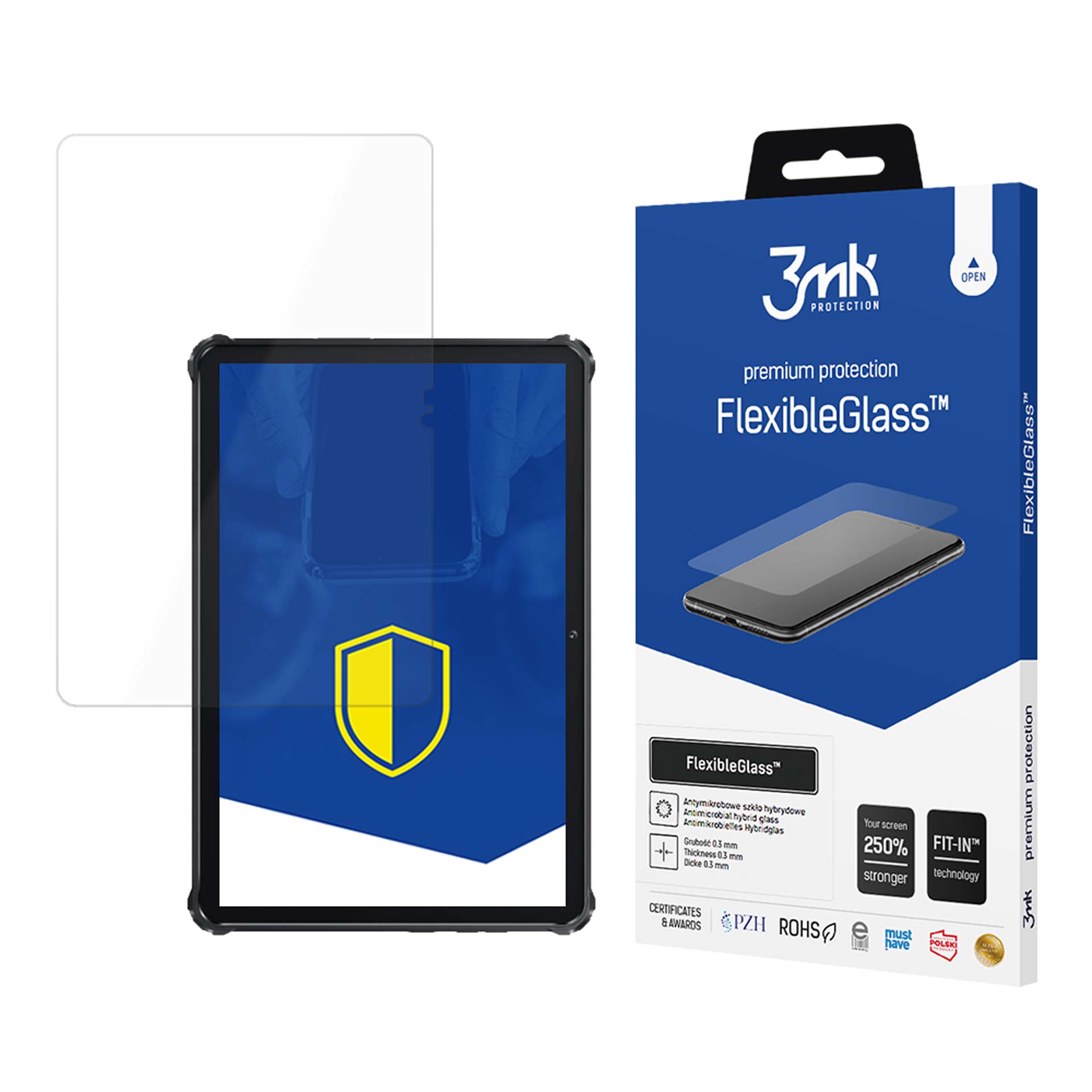 Oukitel RT7 5G – 3mk FlexibleGlass (kuni 13") tahvelarvuti ekraanikaitse
