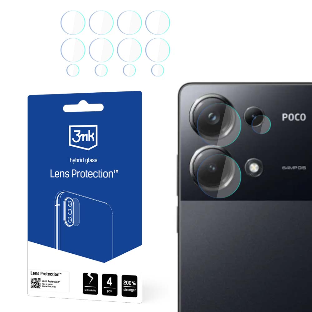 Poco M6 Pro 4G – 3mk Lens Protection kaamera objektiivi kaitse