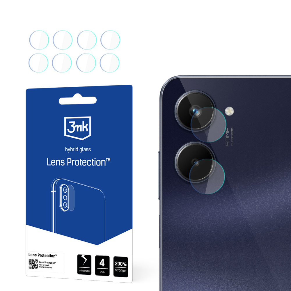 3MK LENS PROTECT REALME 10 Kaamera kaitse 4 TK.