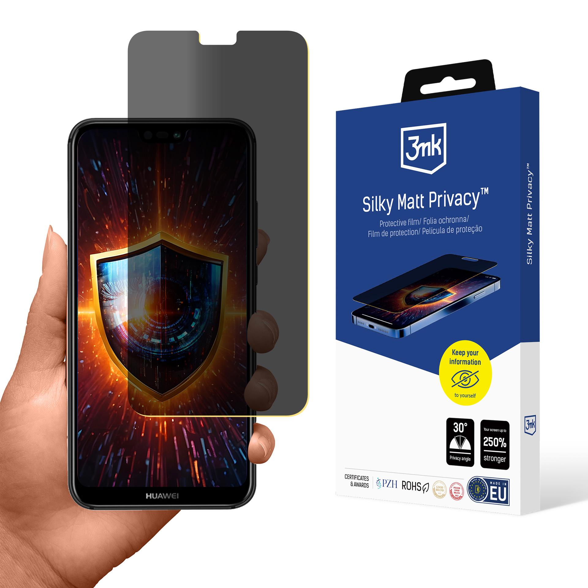 Huawei P20 Lite – 3mk Silky Matt Privacy privaatsusfilter