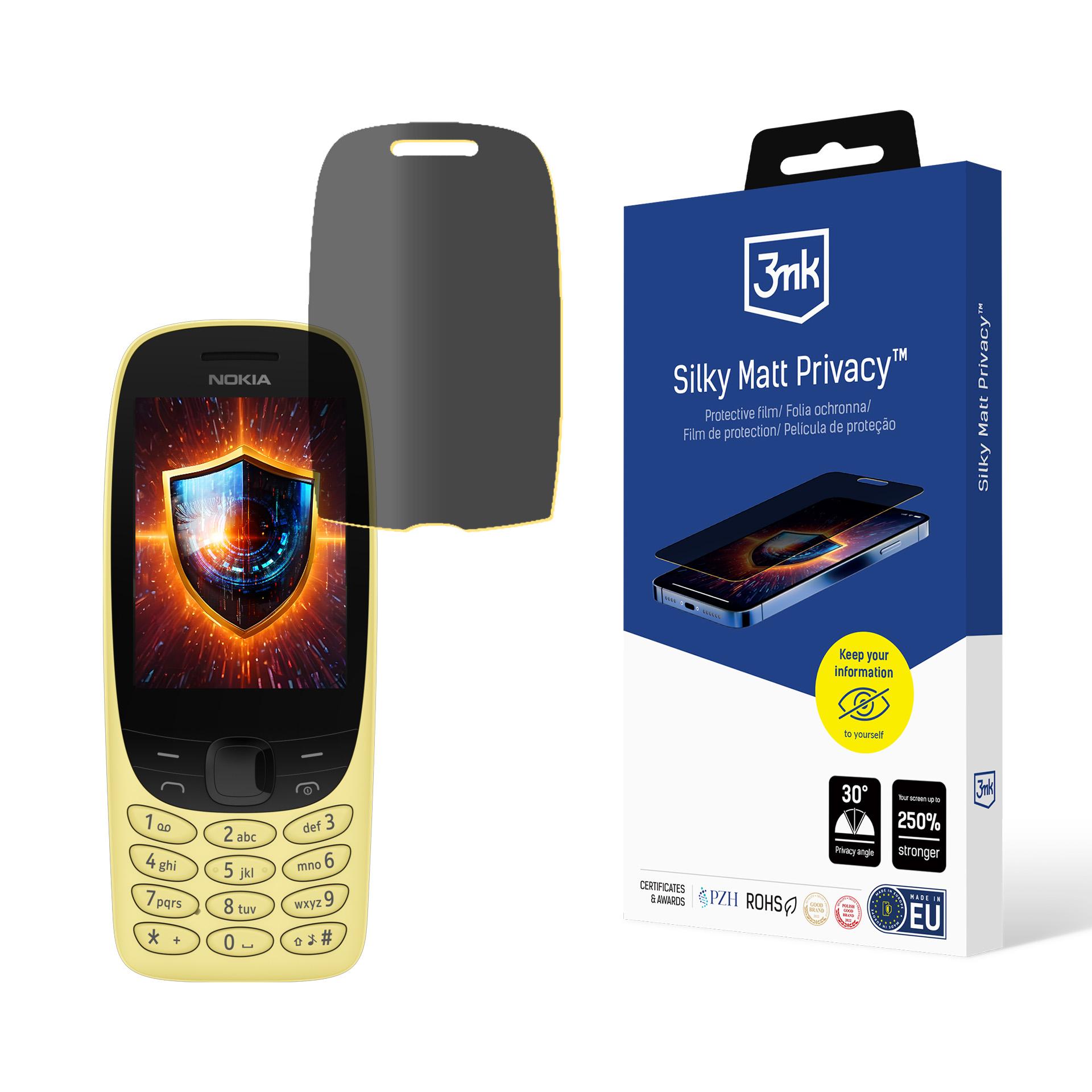Nokia 6310 (2024) – 3mk Silky Matt Privacy privaatsusfilter