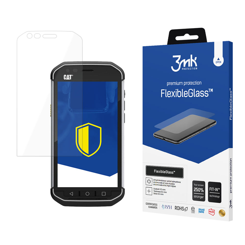 CAT S40 – 3mk FlexibleGlass telefoni ekraanikaitse