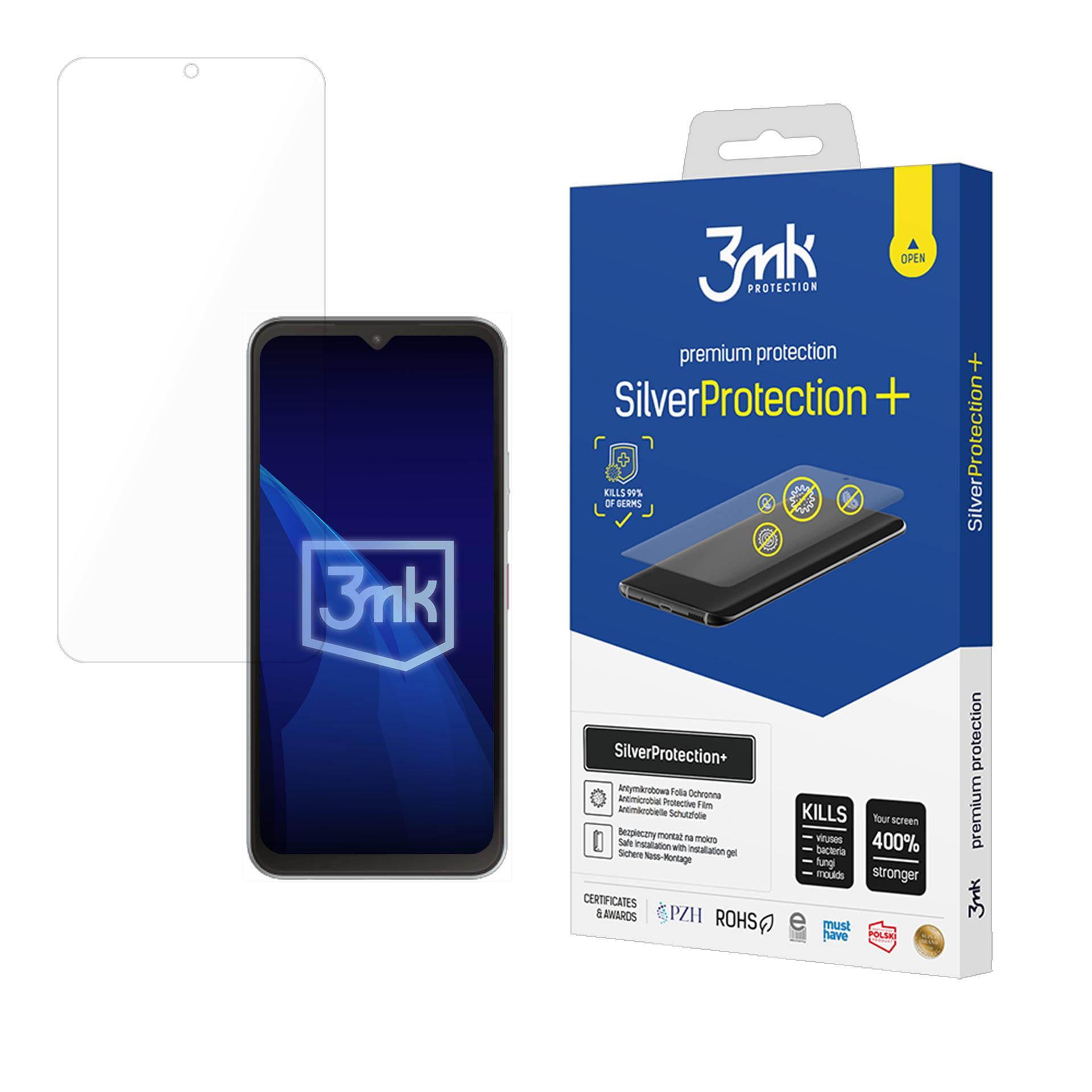 T-Mobile T Phone 3/ Revvl 8 – 3mk SilverProtection+ telefoni ekraanikaitse