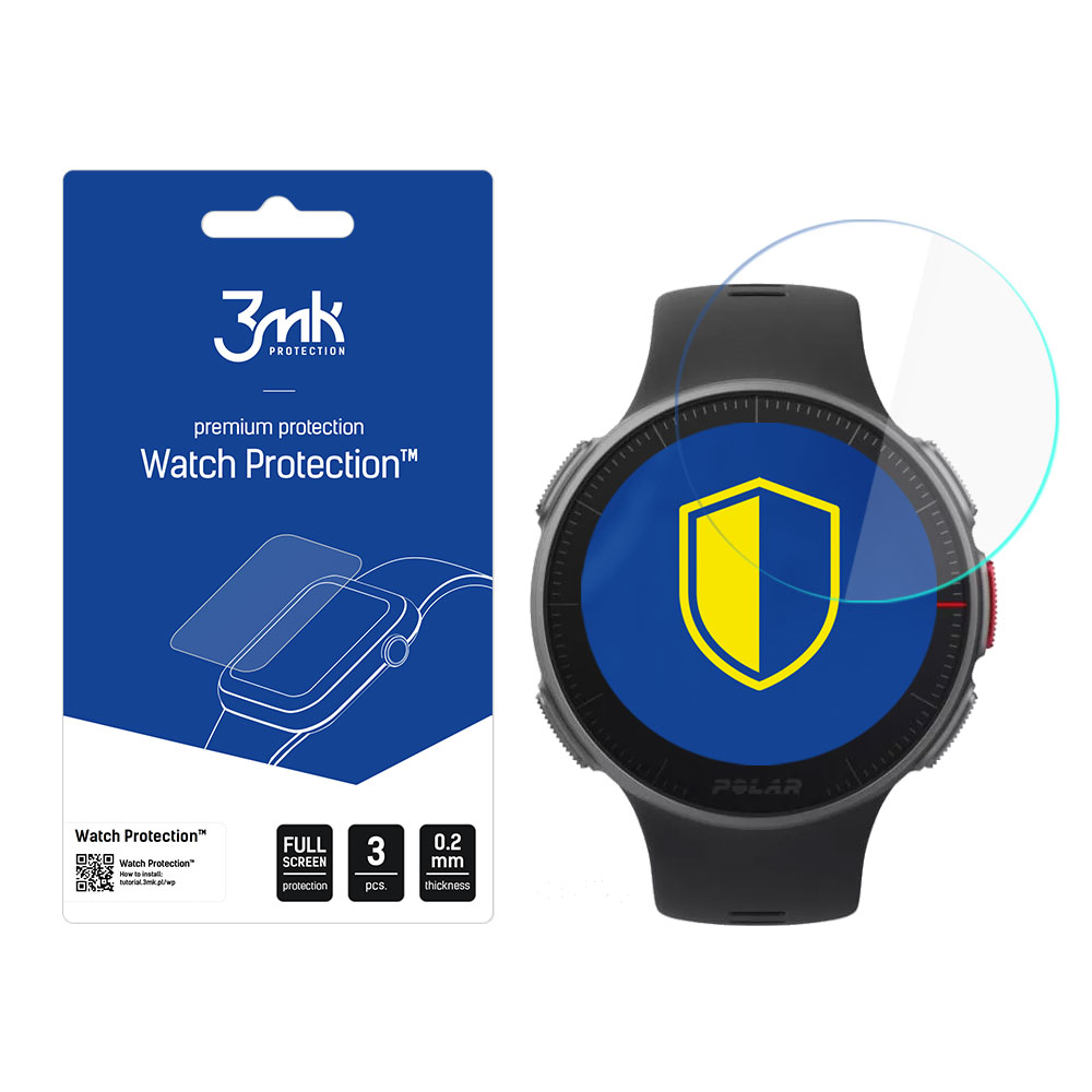 Polar Vantage V – 3mk Watch Protection FlexibleGlass nutikella ekraanikaitse