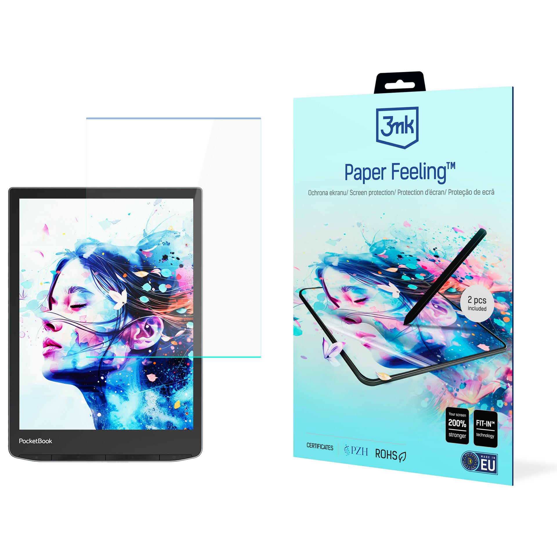 PocketBook InkPad Color 3 7.8 – 3mk Paper Feeling (kuni 8.3") tahvelarvuti ekraanikaitse