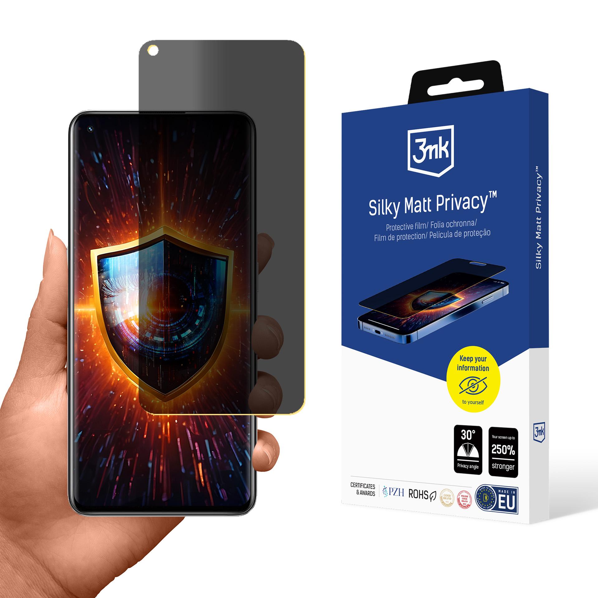 Realme GT Neo 3T – 3mk Silky Matt Privacy privaatsusfilter