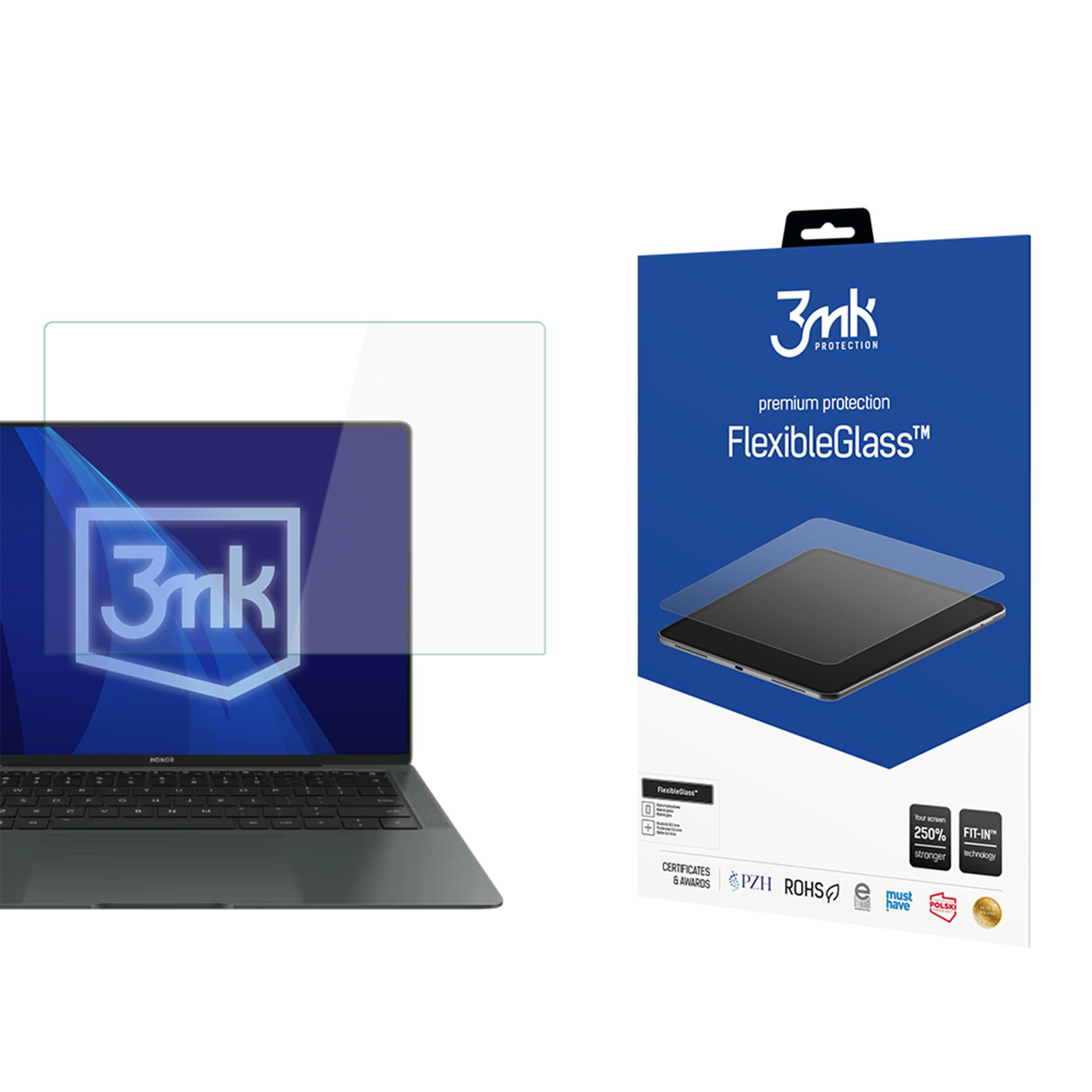 Honor MagicBook Art 14 – 3mk FlexibleGlass (kuni 15") arvuti ekraanikaitse