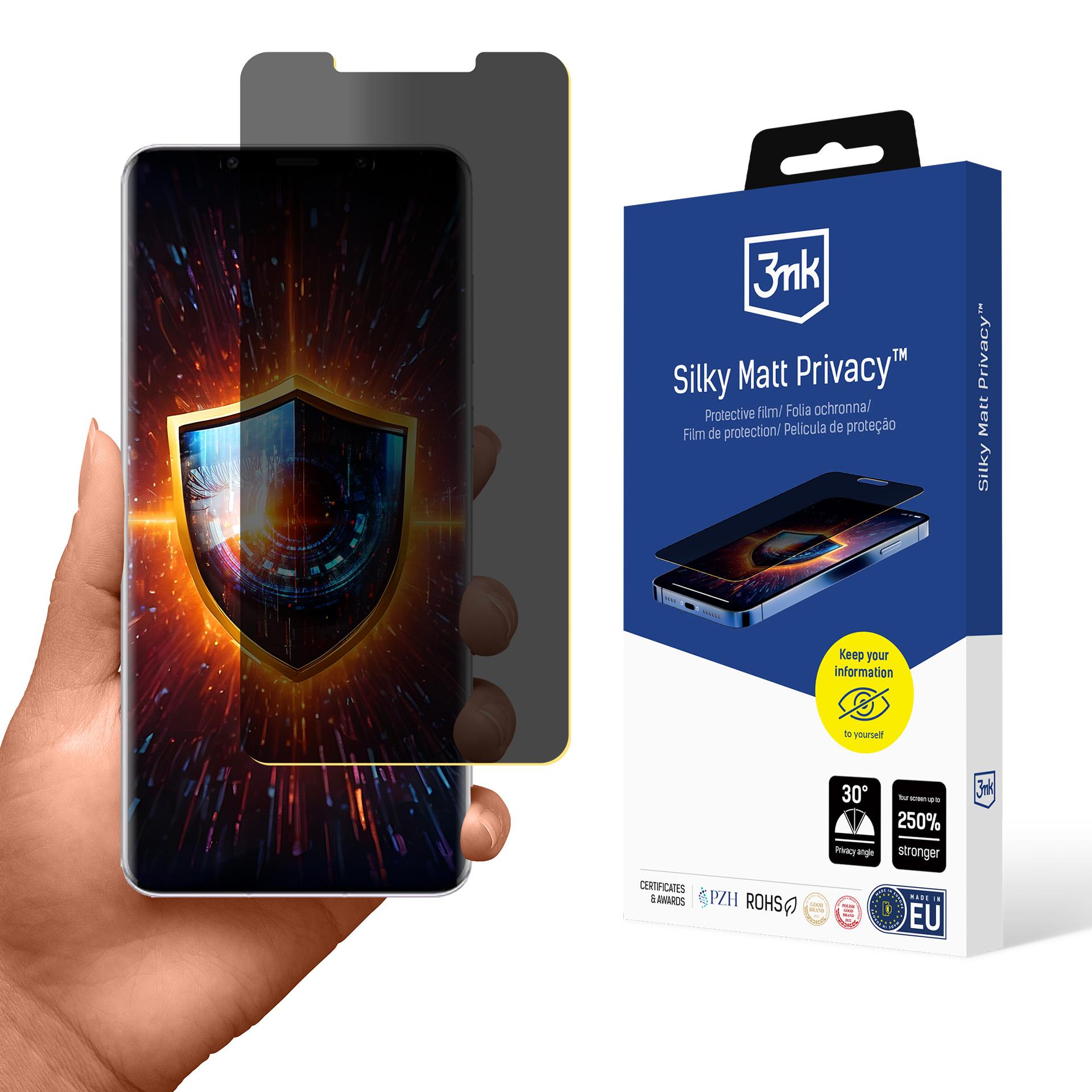 Huawei Mate 50 Pro – 3mk Silky Matt Privacy privaatsusfilter