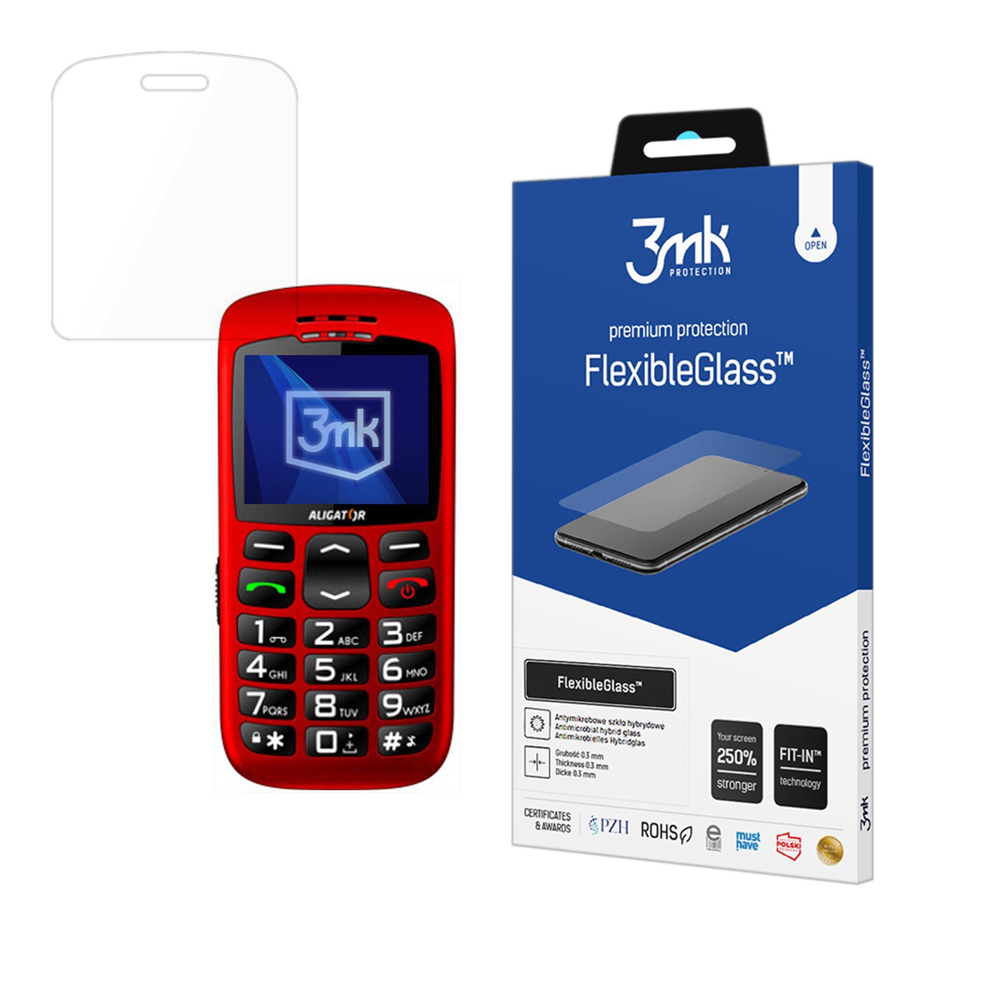 Aligator A690 Senior – 3mk FlexibleGlass telefoni ekraanikaitse