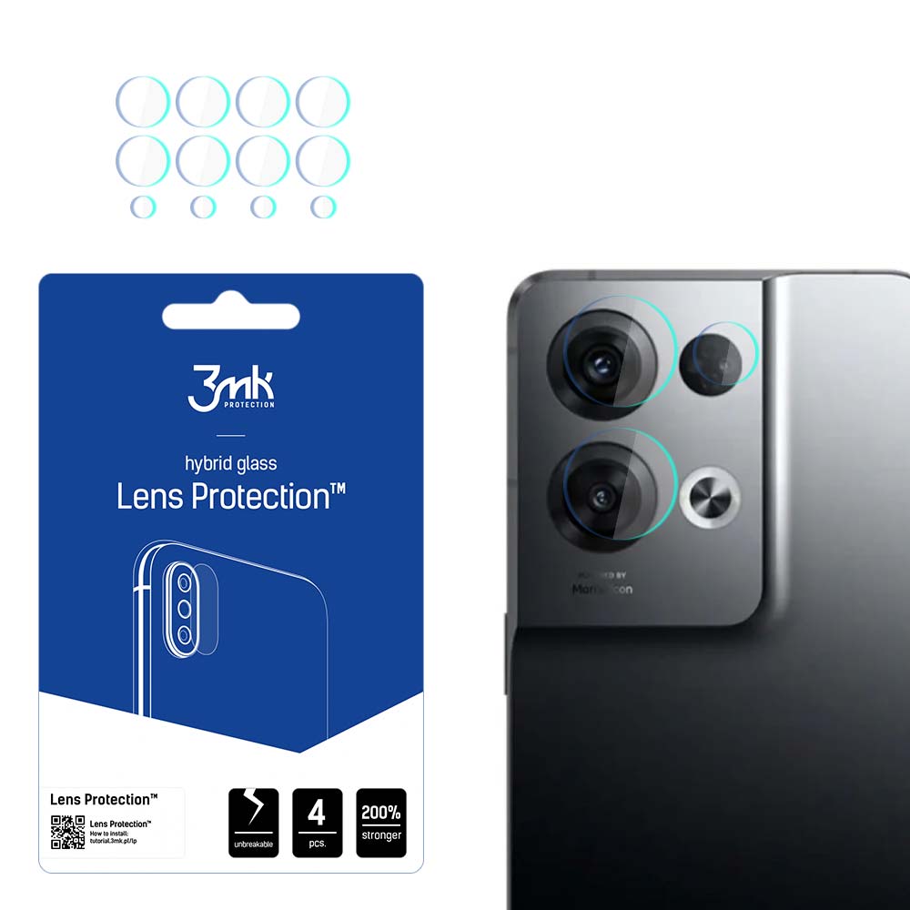 Oppo Reno 8 Pro – 3mk Lens Protection kaamera objektiivi kaitse