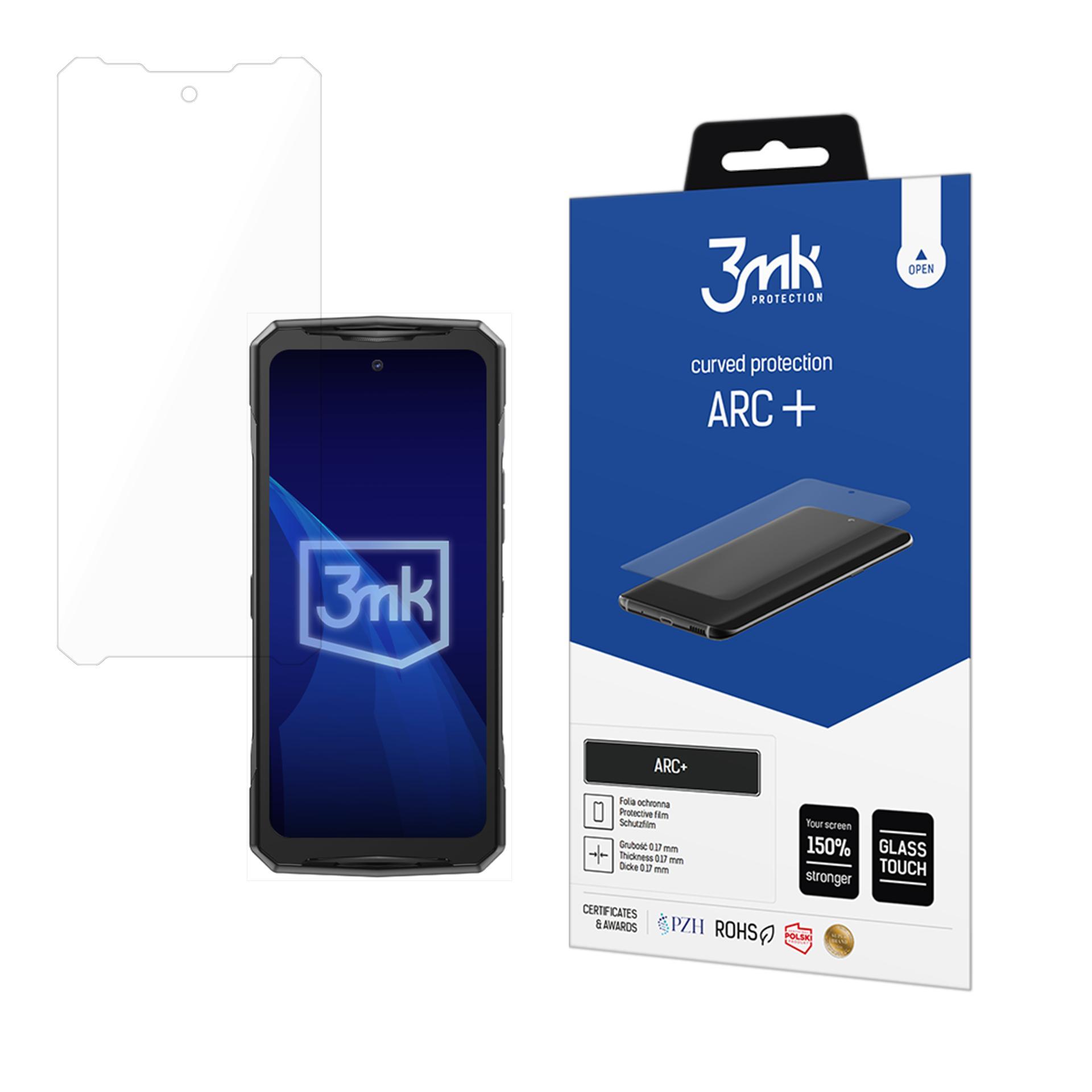 Doogee V40 Pro – 3mk ARC+ telefoni ekraanikaitse