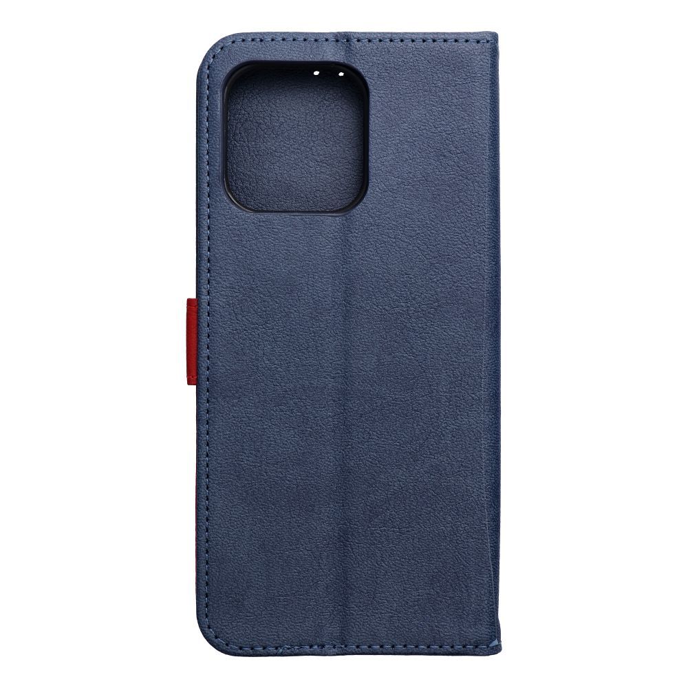 Tumesinine ja punane Split Book klappümbris mudelile Motorola G57 POWER