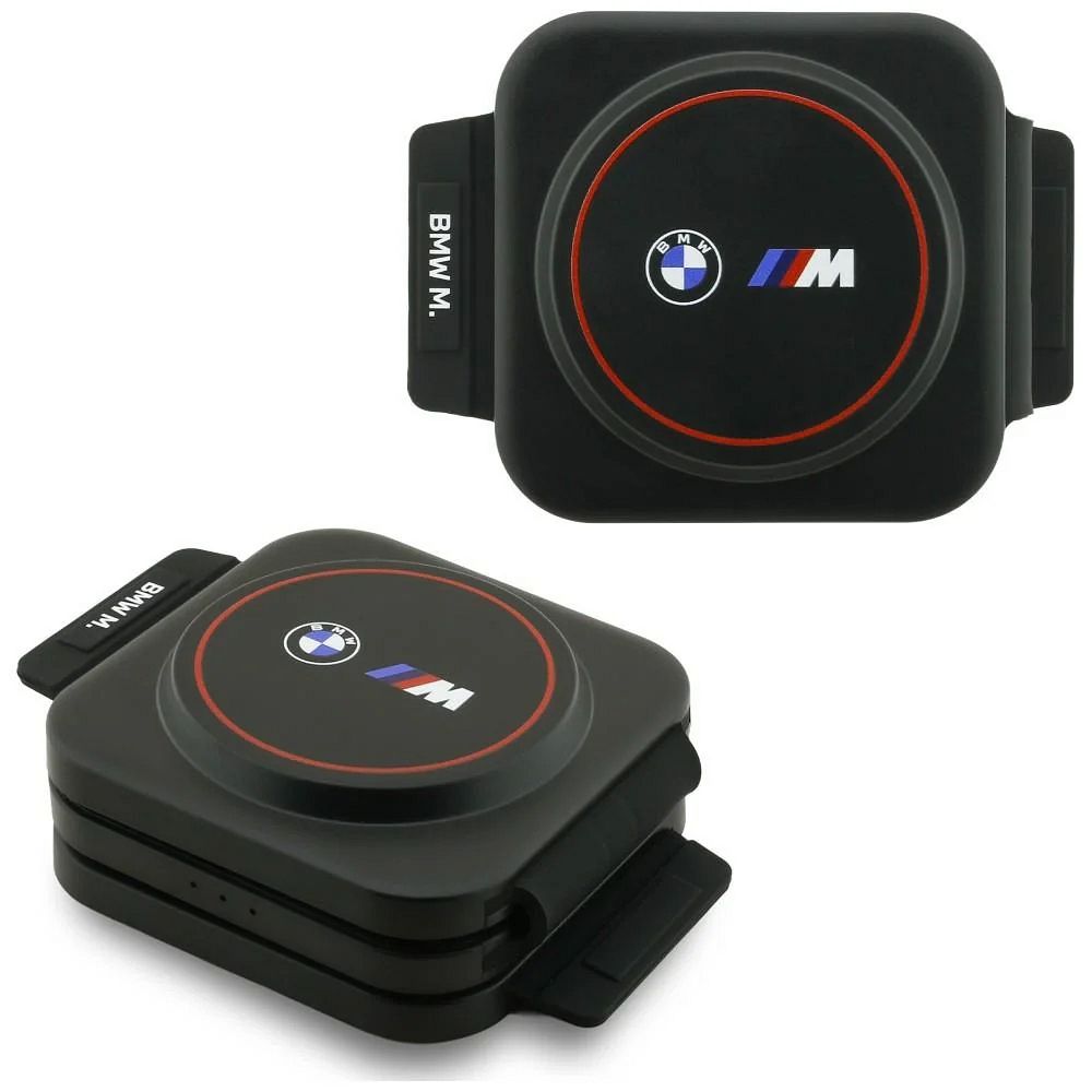 BMW M Qi2 kolm ühes juhtmevaba laadija, 15 W, trükitud logo, punane