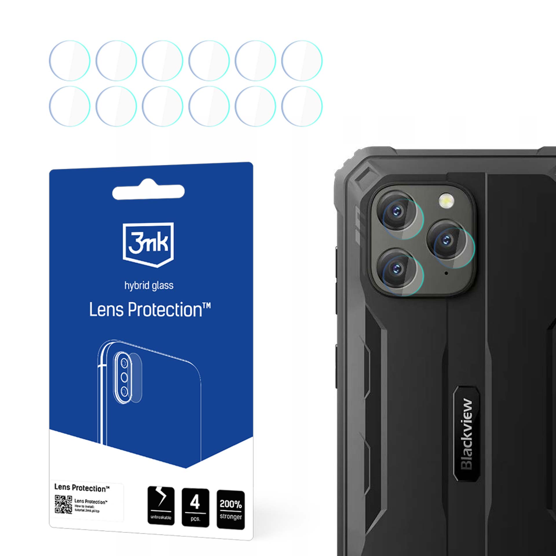 Blackview BV5300 Plus – 3mk Lens Protection kaamera objektiivi kaitse
