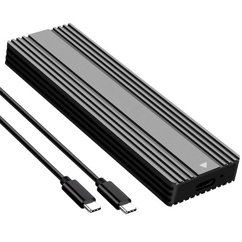 Premium M.2 PCIe NGFF/NVMe SSD-korpus USB 3.2-ga