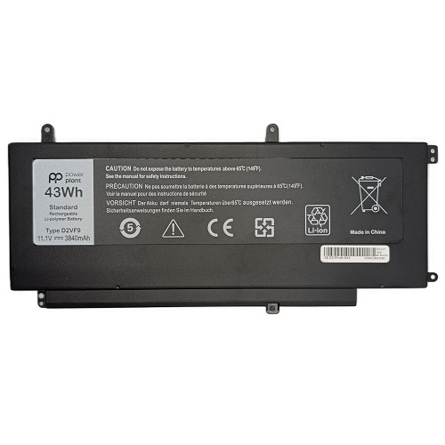 Sülearvutiaku Dell D2VF9, 3840 mAh, Power Plant