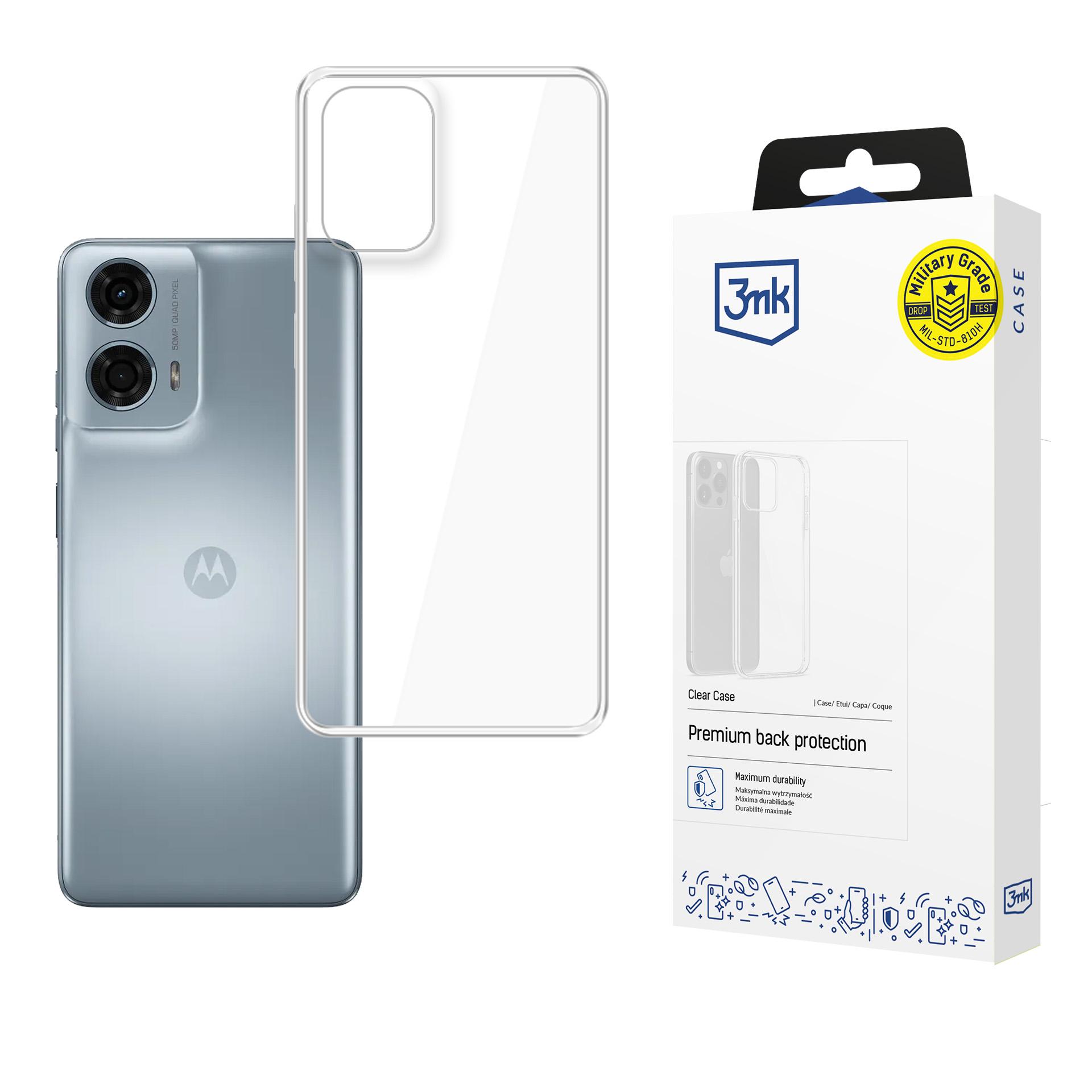 3mk Clear Ümbris Motorola Moto E14 / G04 / G24 Power / G24 4G - läbipaistev