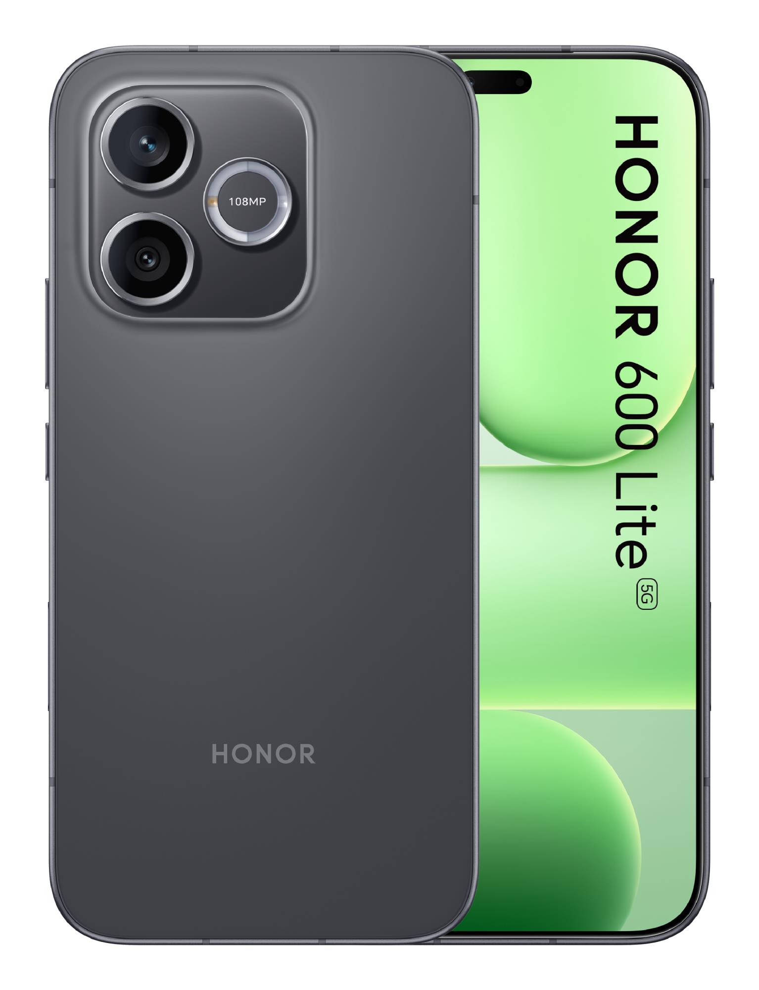 Honor 600 Lite nutitelefon (5109CJCV) – 8 GB RAM, 128 GB, must