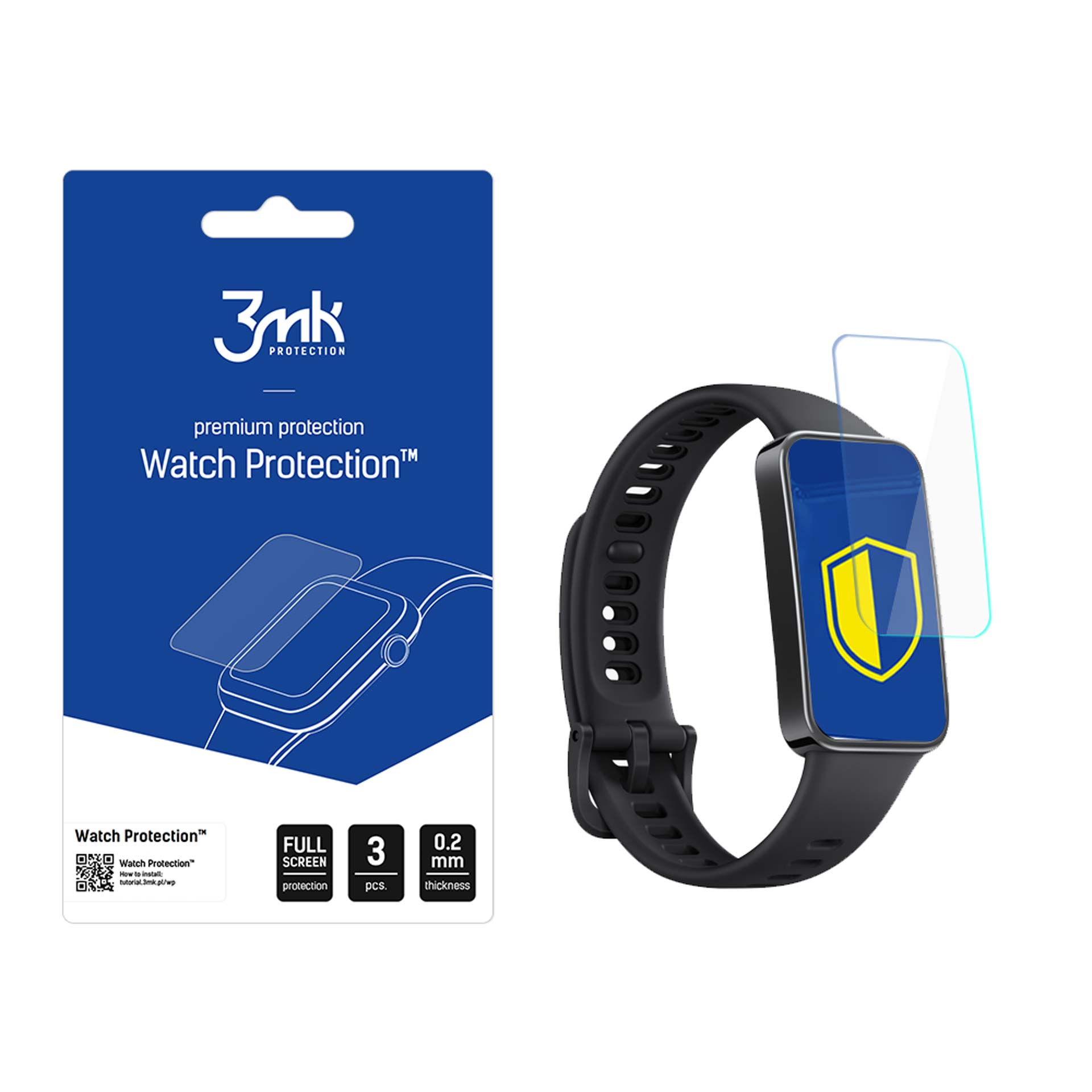 Huawei Band 9 – 3mk Watch Protection ARC nutikella ekraanikaitse