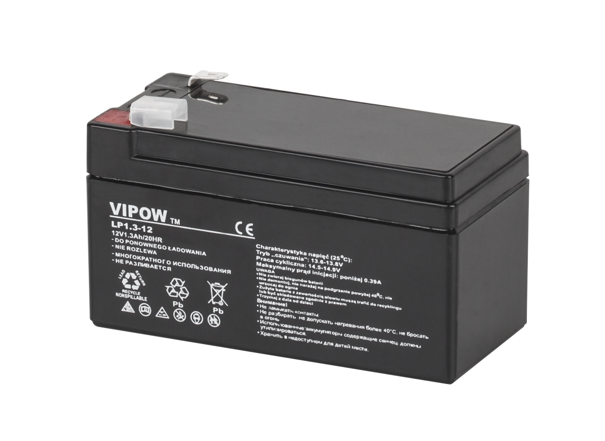 VIPOW geeliaku, 12 V, 1,3 Ah