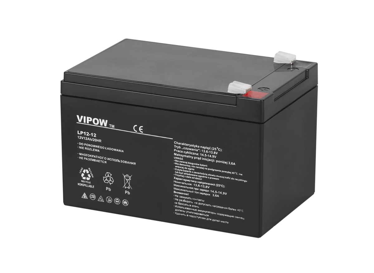 VIPOW geeliaku, 12 V, 12 Ah