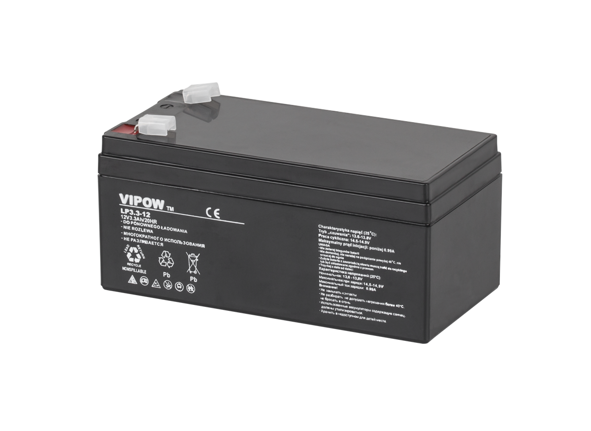 VIPOW geeliaku, 12 V, 3,3 Ah
