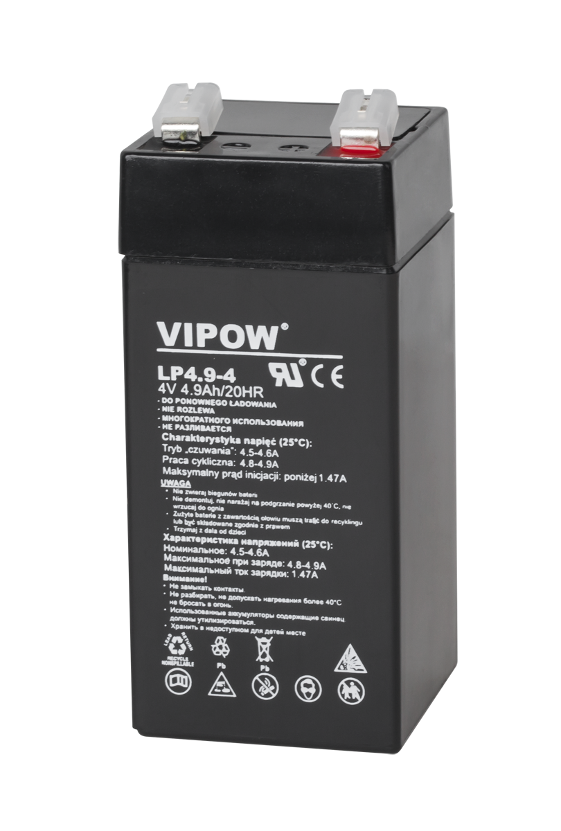 VIPOW 4 V 4,9 Ah geeliaku