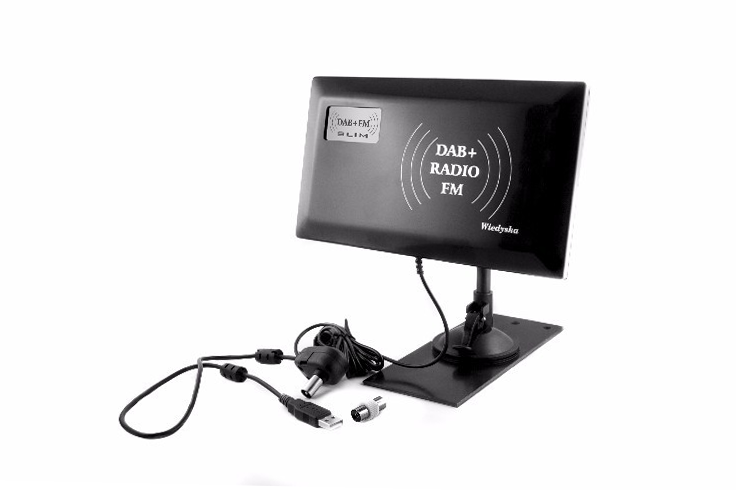 Wiedyska FM+DAB SLIM raadioantenn