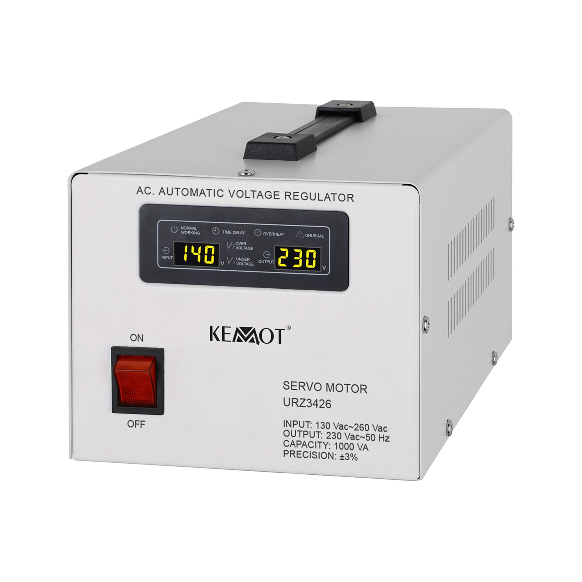 Automaatne pingestabilisaator KEMOT MSER-1000 (1000 VA, servomootor)