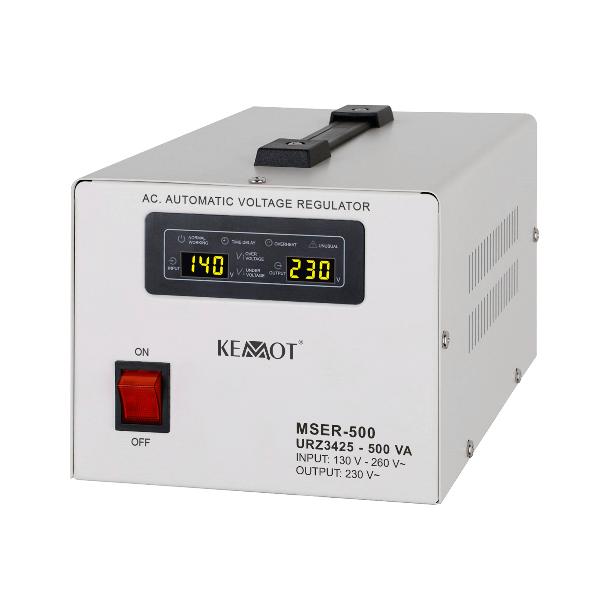 Automaatne pingestabilisaator KEMOT MSER-500 (500 VA, servomootor)