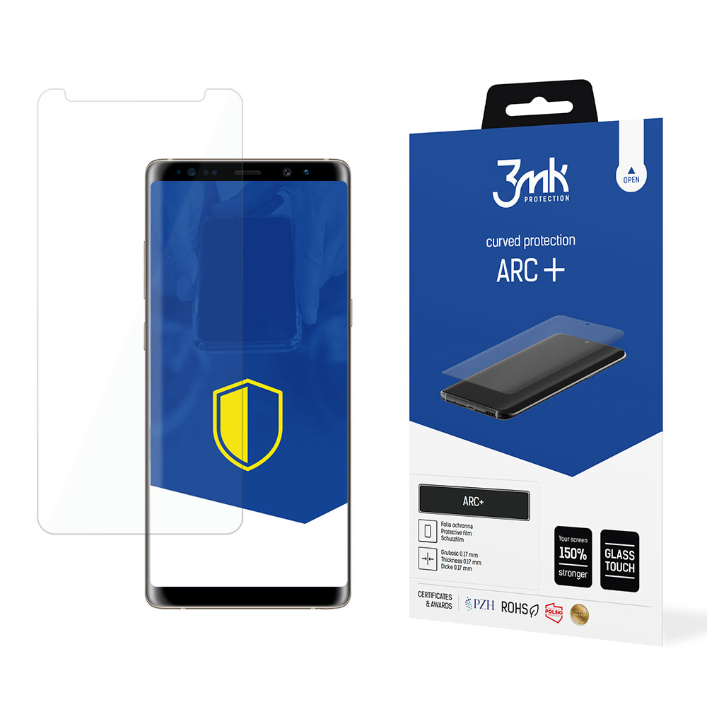 Samsung Galaxy Note 8 – 3mk ARC+ telefoni ekraanikaitse