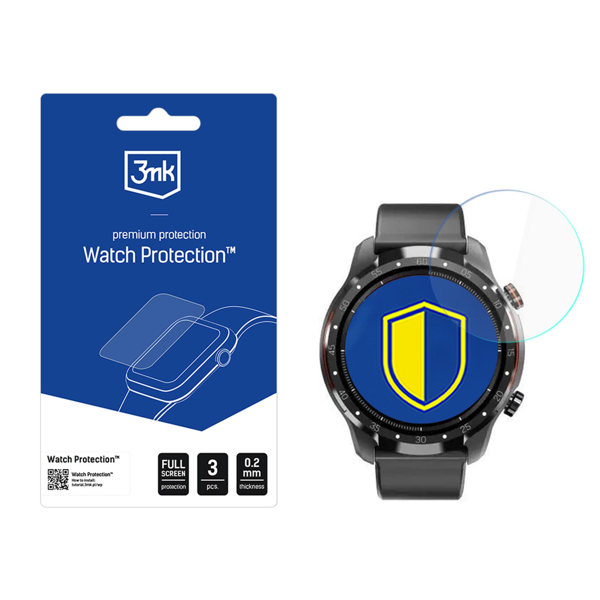 Maxcom FW01 Uran – 3mk Watch Protection FlexibleGlass nutikella ekraanikaitse