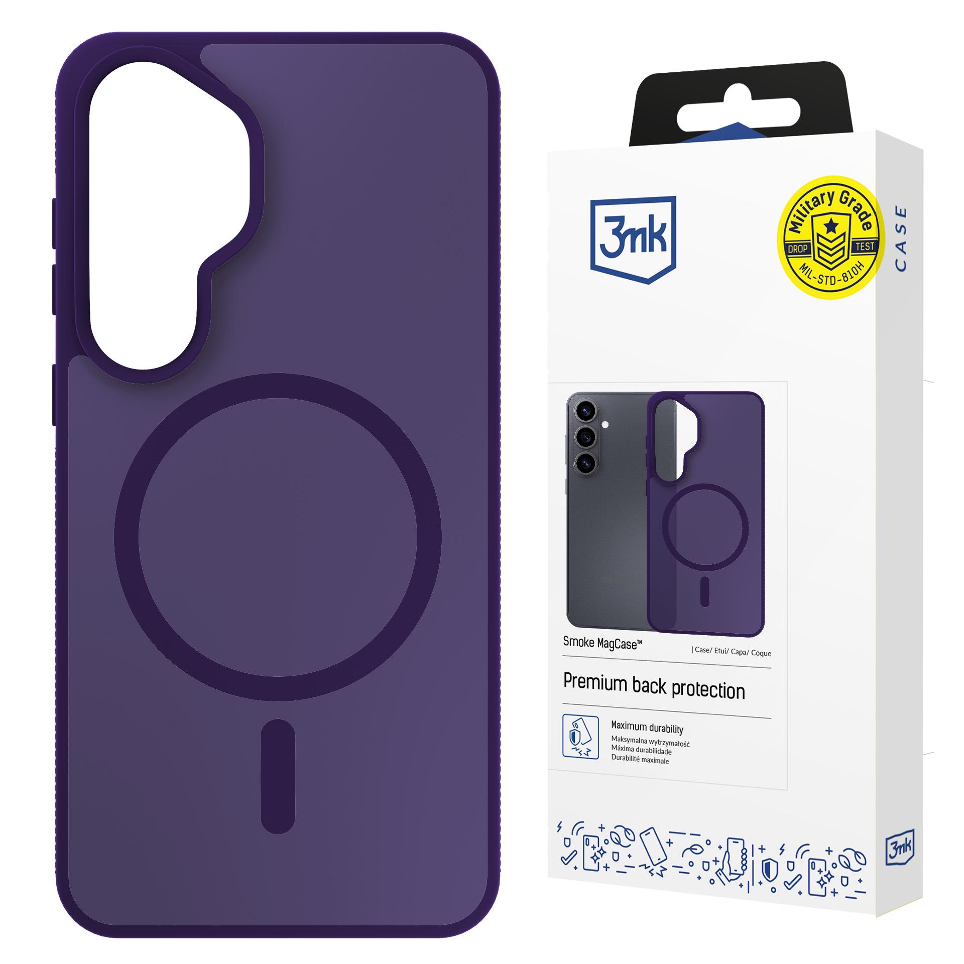 Samsung Galaxy S26 – 3mk Smoke MagCase lilla telefoniümbris