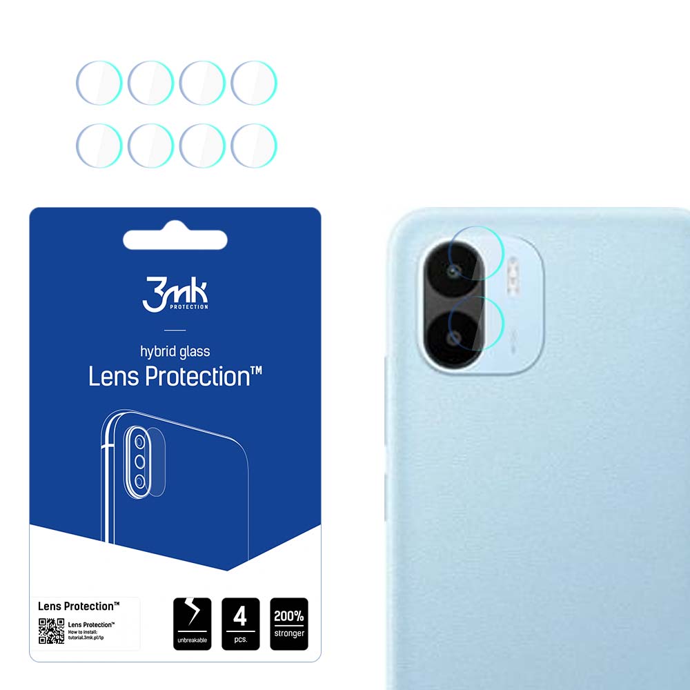 Xiaomi Redmi A1/Xiaomi Redmi A1 Plus – 3mk Lens Protection kaamera objektiivi kaitse