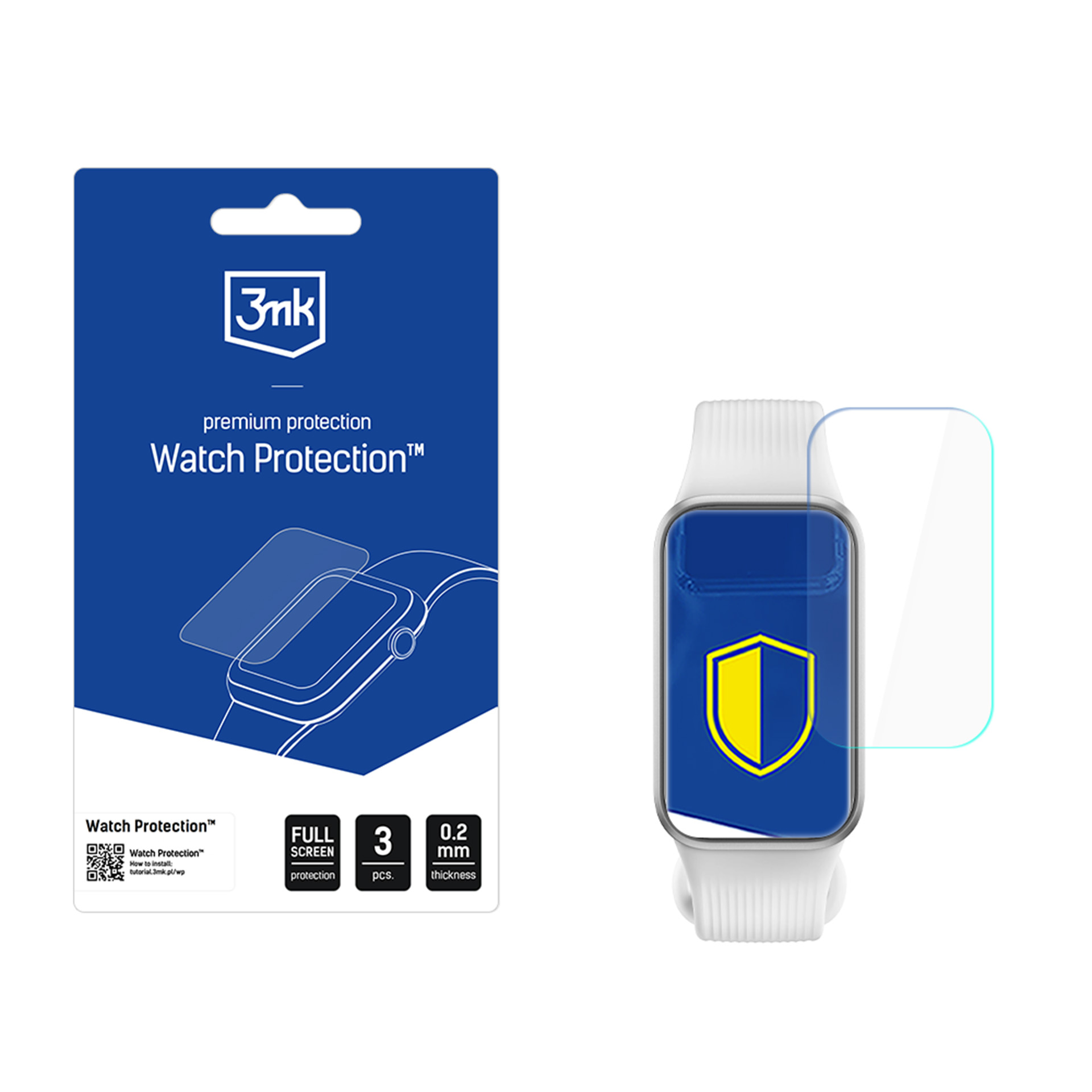 Xiaomi Smart Band 11 Active – 3mk Watch Protection ARC nutikella ekraanikaitse