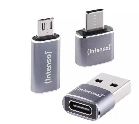 Intenso üleminekuadapter (7600913) – USB-C / USB-A → USB-C / Micro-USB
