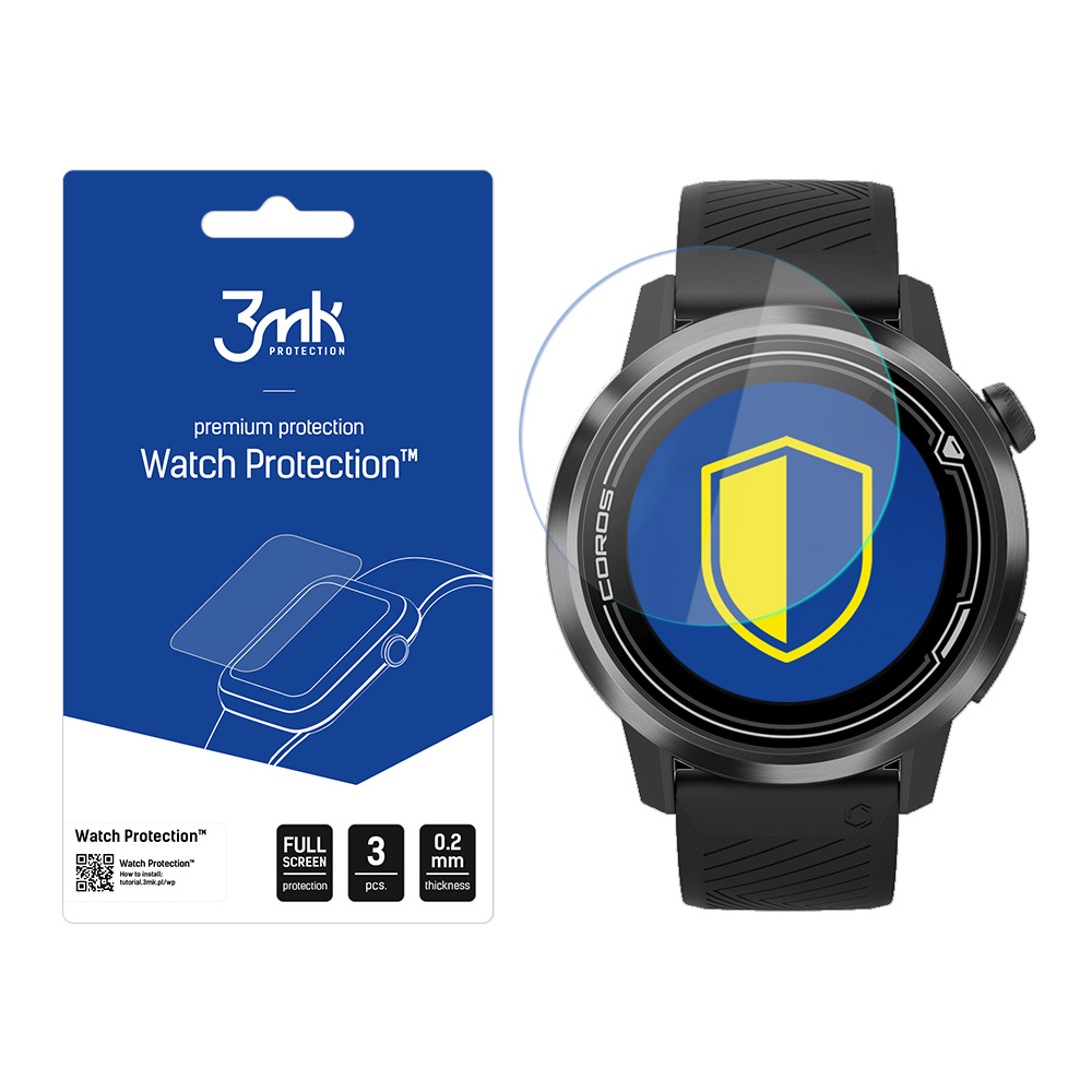 Coros Apex 46mm – 3mk Watch Protection FlexibleGlass nutikella ekraanikaitse