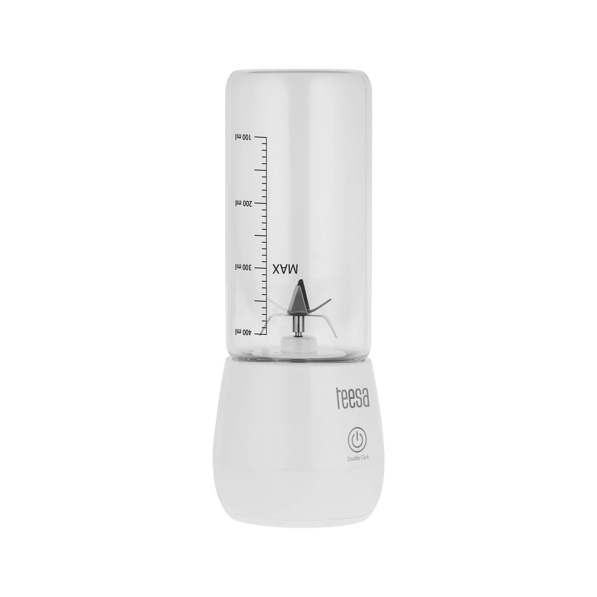Juhtmeta blender 450 ml klaasanumaga, 100 W, 6 tera