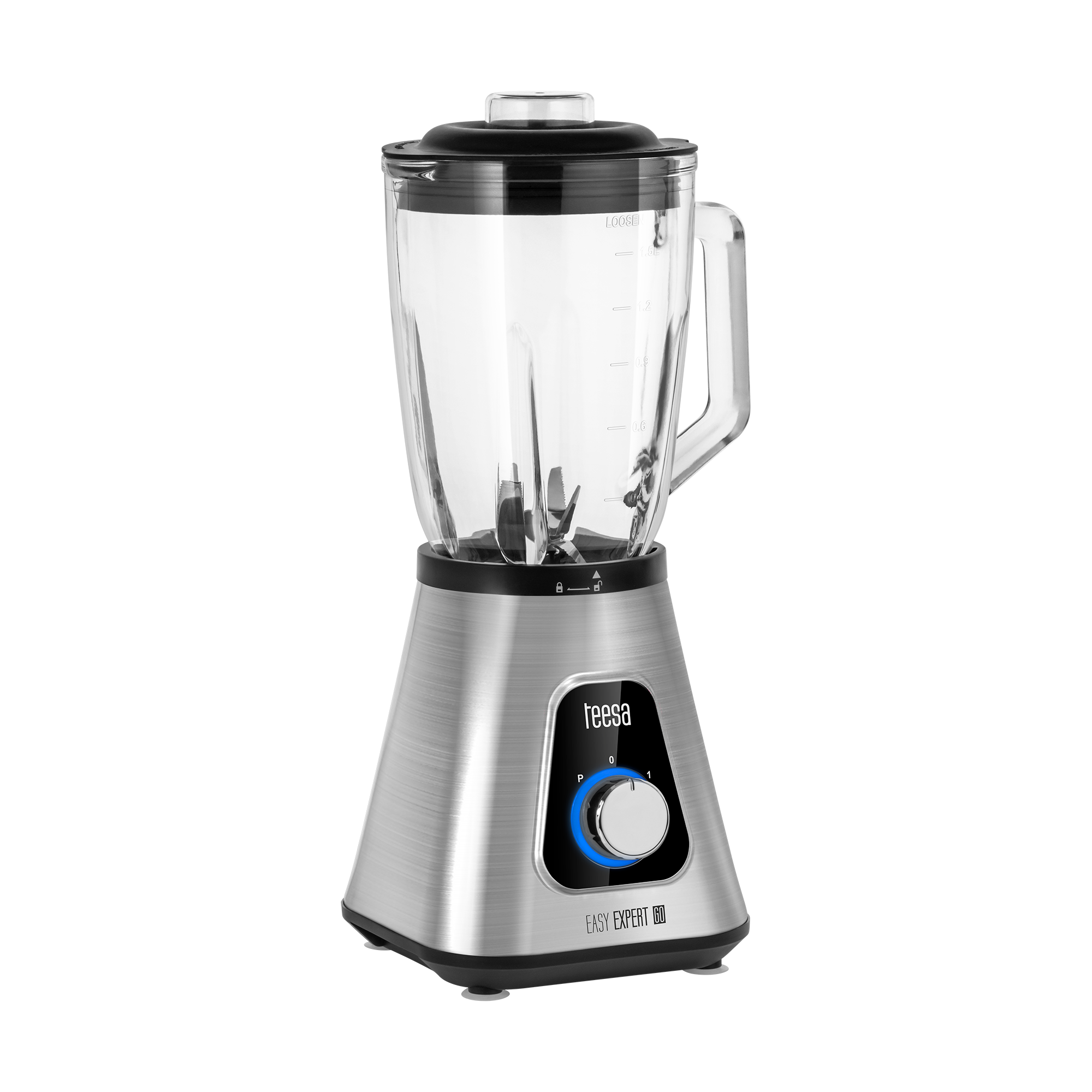 EASY EXPERT GO kannmikser, 1300 W, 1,5 l klaaskann ja 600 ml reisikruus