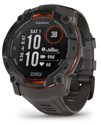 Garmin Instinct 3 Solar 010-02935-00 nutikell, must / Charcoal